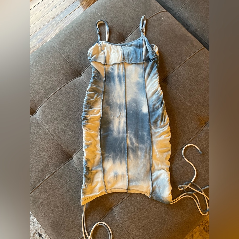 Princess Polly ruched tie-dye mini dress